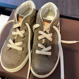 Louis Vuitton kids suede shoe